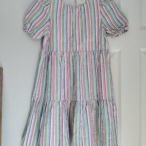 Striped Multicolor Kids Dress
